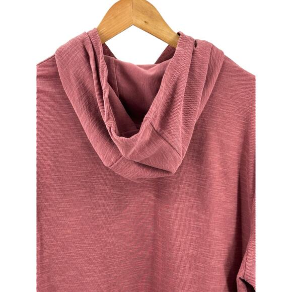 Banana Republic Factory Double Knit‎ XLarge Velvet Rose Hoodie - Picture 4 of 10